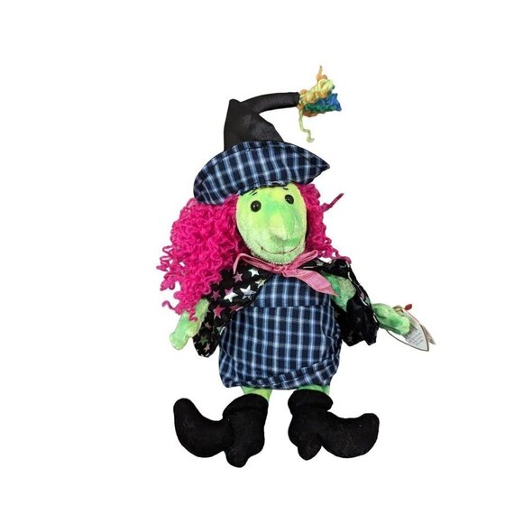 Ty Beanie Baby SCARY The WITCH 8 inch HALLOWEEN Paper Tags Plush Stuffed Doll - Picture 2 of 9